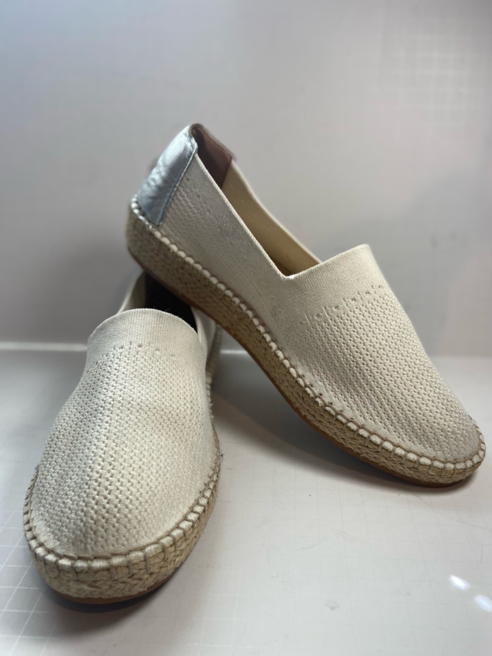 Cole Haan~GrandSeries~Cream~Woven~Espadrille~Loafer~Cushioned Footbed~Size 11B